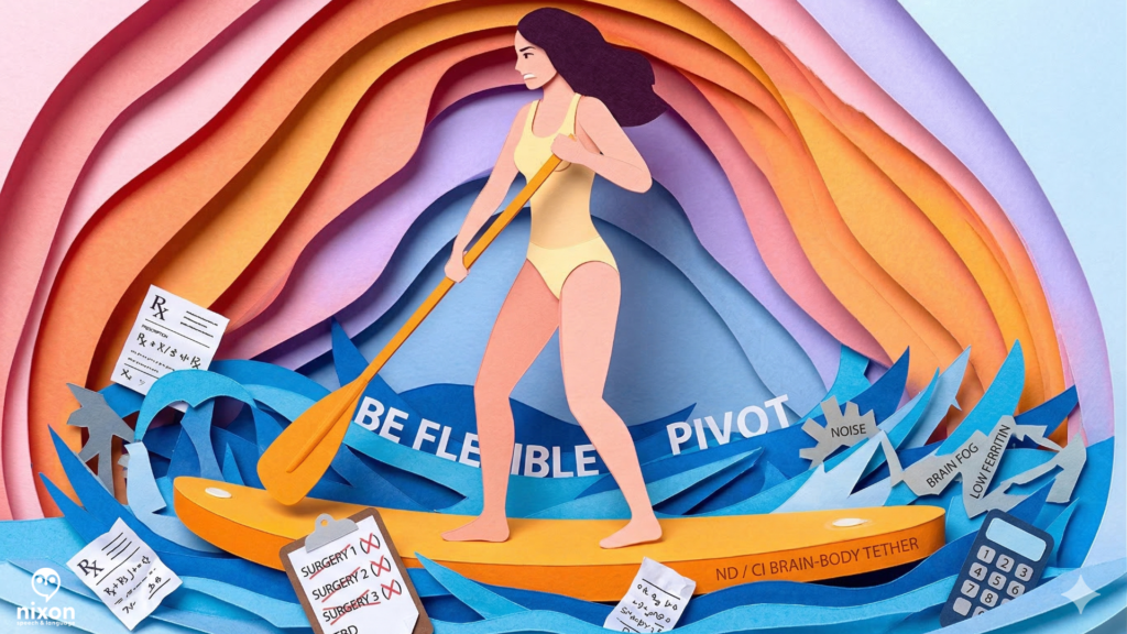 Trying to stand on the paddle board with all the administrative hurdles flying around you.